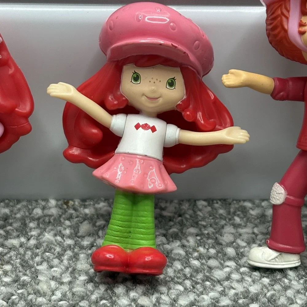 Strawberry Shortcake Mini Figures Set Of 4 For Dollhouses Or Playsets Party Deco